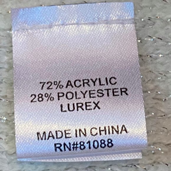 LIKE NEW! Lurex Blend Leopard Print Shimmer Fringed Scarf - Picture 4 of 4